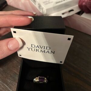 David Yurman Silver and amethyst women’s  Ring